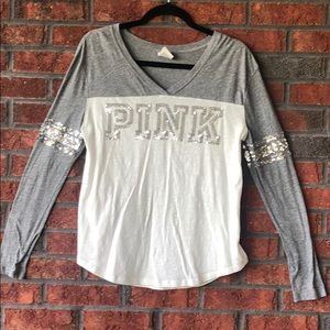 NWOT: PINK Victoria’s Secret Long Sleeve V-Neck